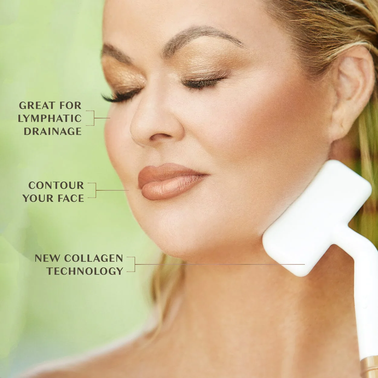 Lymphatic Gua Sha Flusher With Handle - Image 4